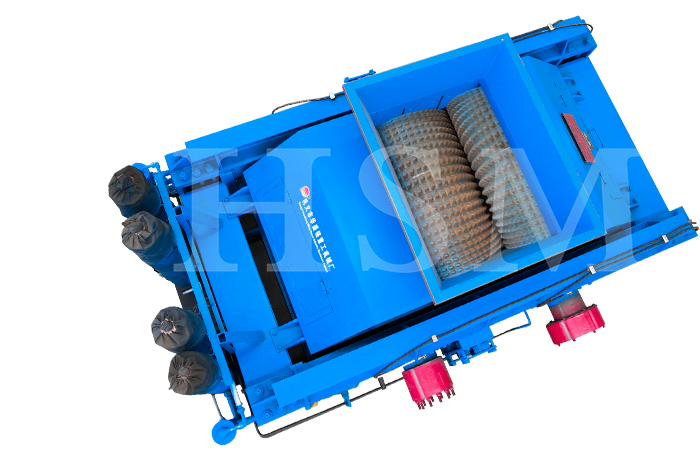 齒輥破碎機對輥破碎機、河卵石制砂機、石頭制砂機海報圖